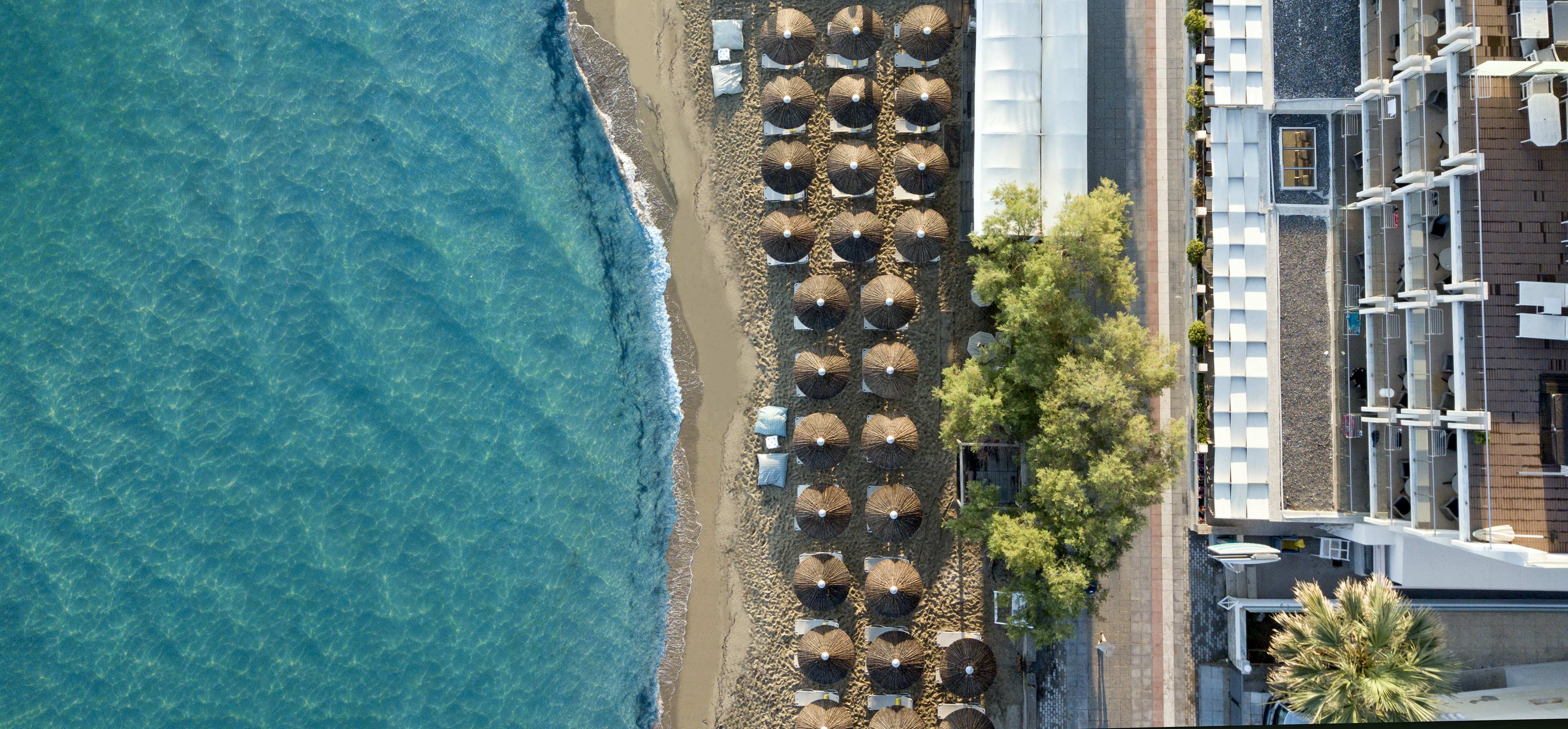 Golden Star City Resort beachfront aerial view
